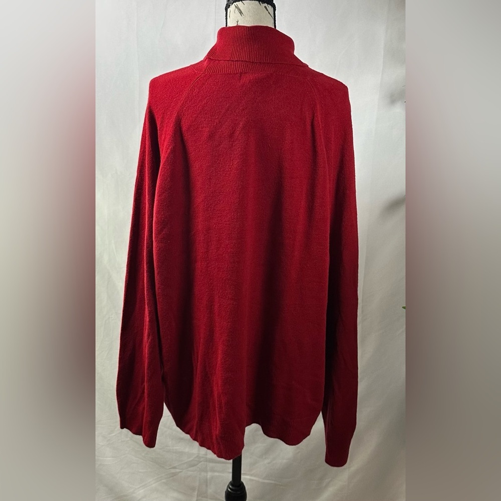 Karen Scott Vibrant Red Cowl Neck Sweater - Picture 4 of 10